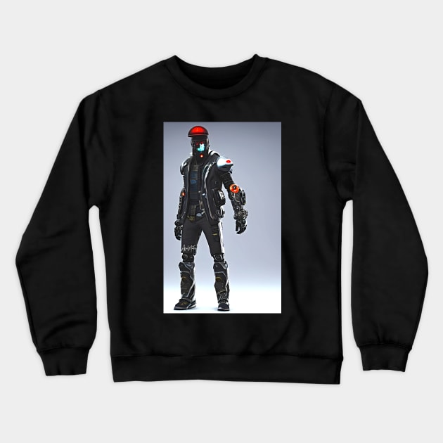 Hip Hop Bots - #13 Crewneck Sweatshirt by AfroMatic